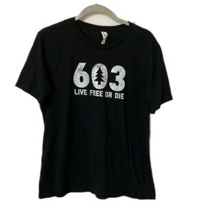 603 Live Free or Die tee
